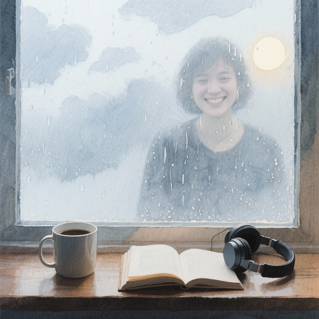 雨落心晴 - AI音乐作品封面