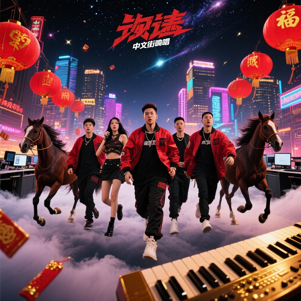鲜衣怒马七城行 - AI音乐作品封面