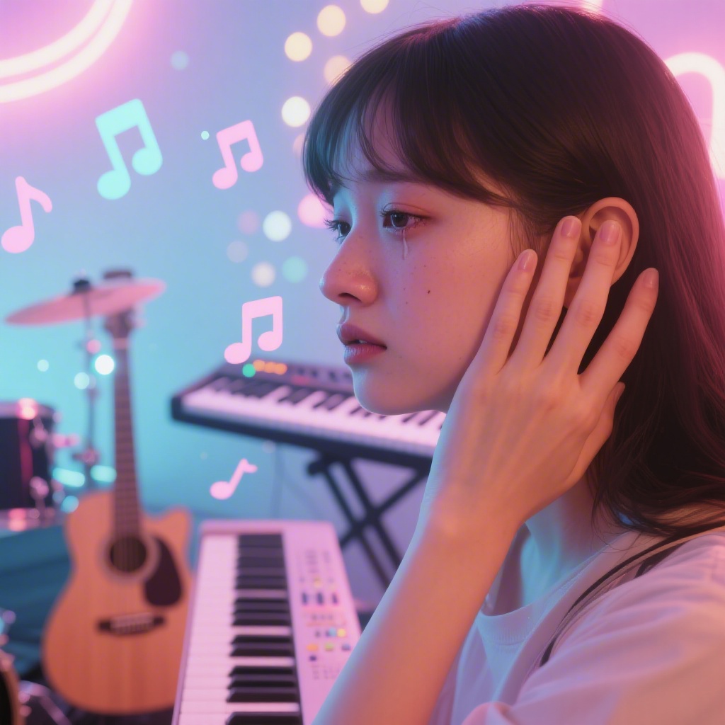 捂住耳朵的舍不得 - AI音乐作品封面