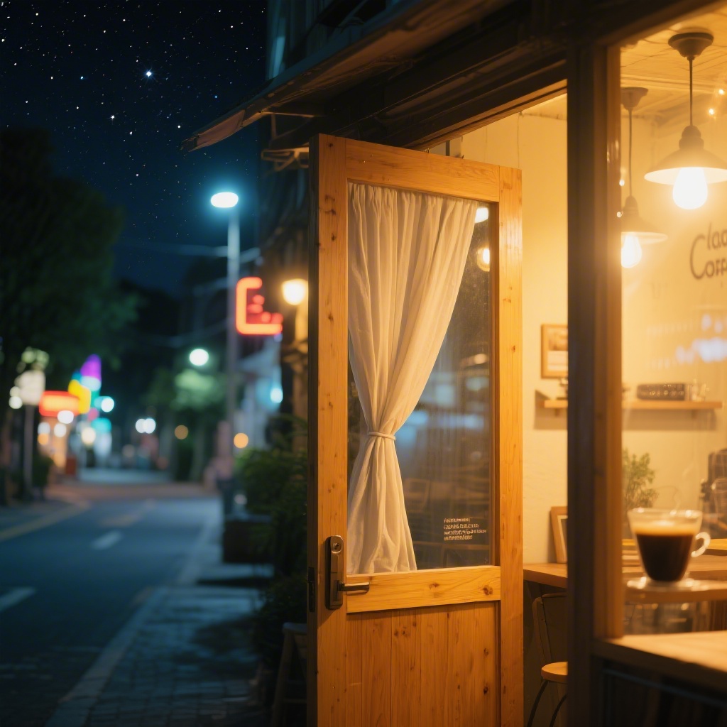 夏夜咖啡店 - AI音乐作品封面