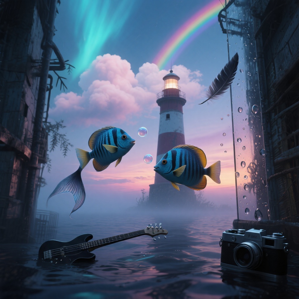 玻璃雨诗 - AI音乐作品封面