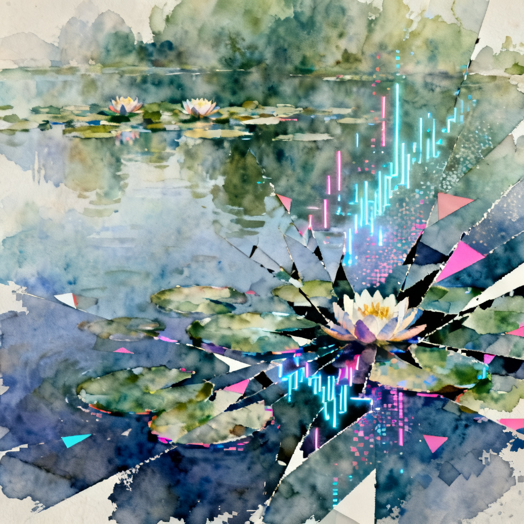 镜中潮汐 - AI音乐作品封面