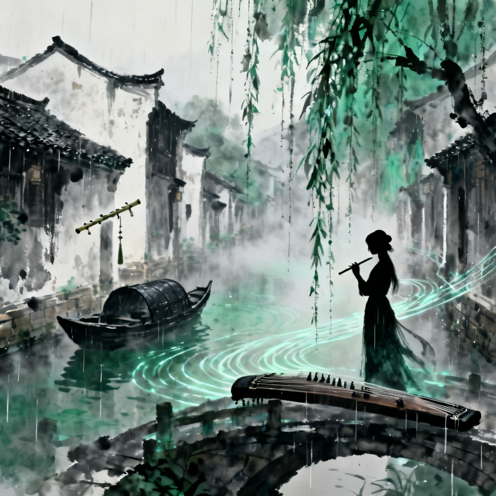 烟雨寄相思 - AI音乐作品封面