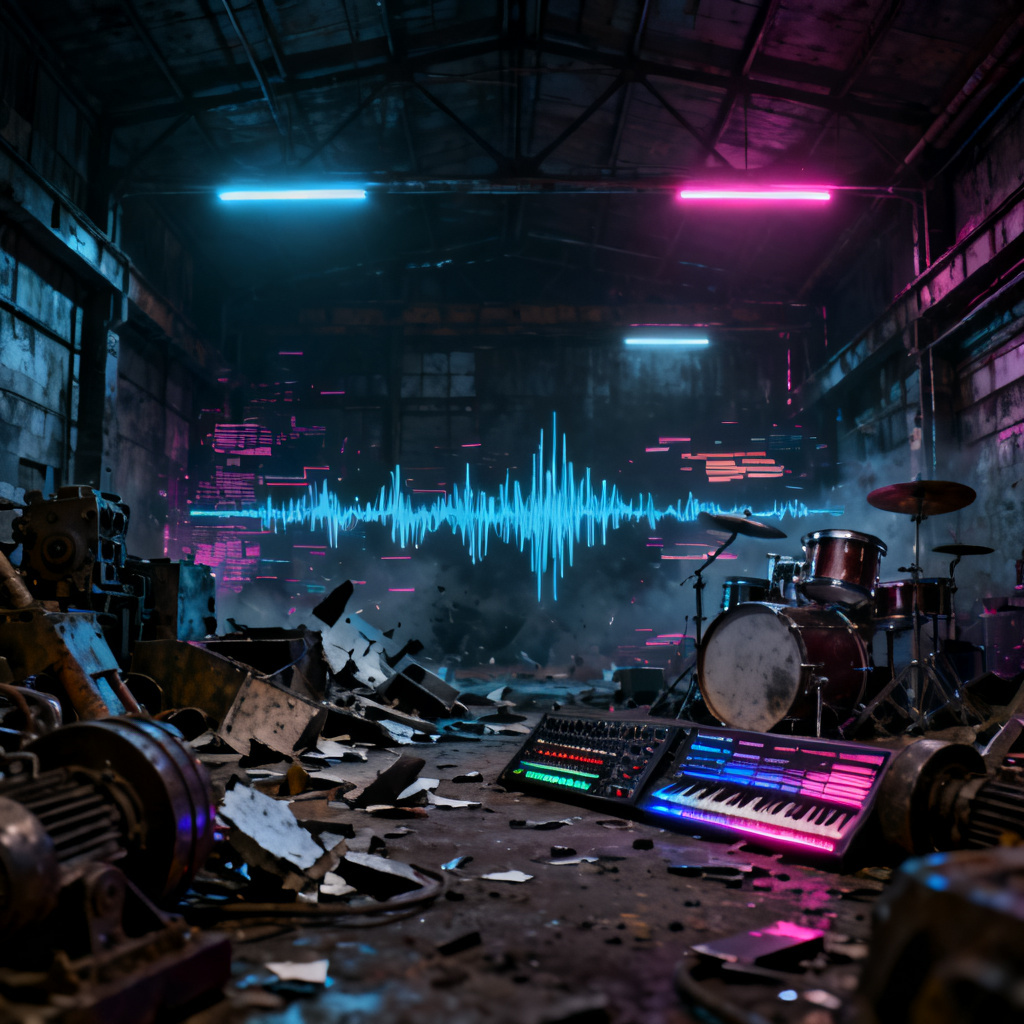 末日低音狂潮 - AI音乐作品封面