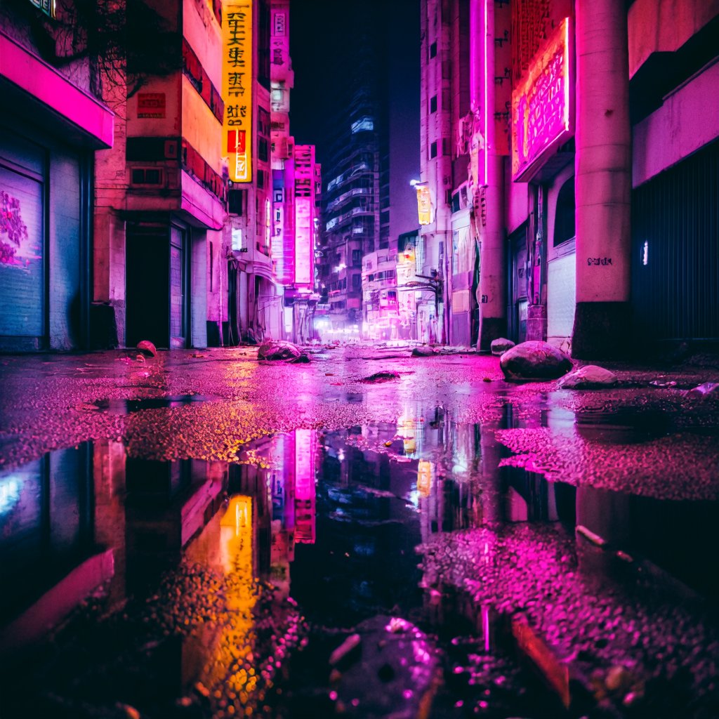 夜街開唱 - AI音乐作品封面