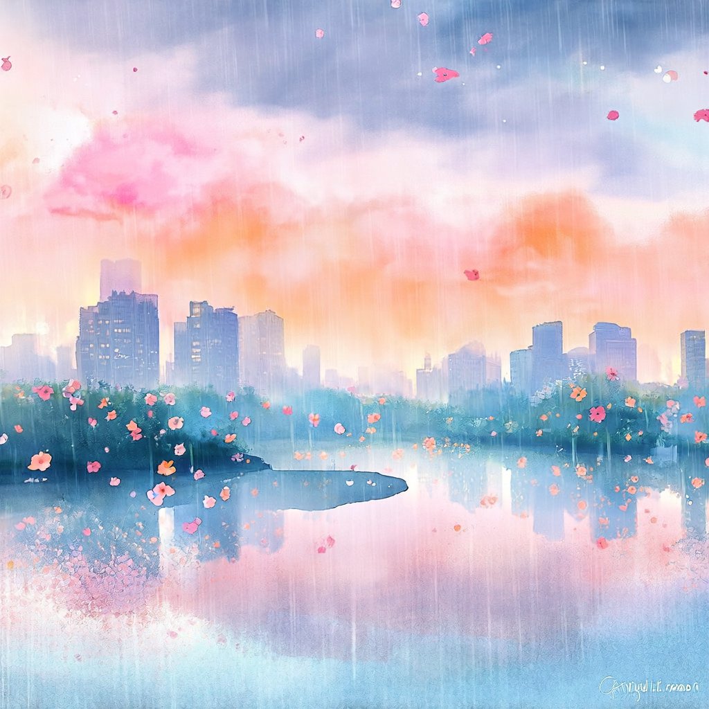 雨后冰城漫想 - AI音乐作品封面