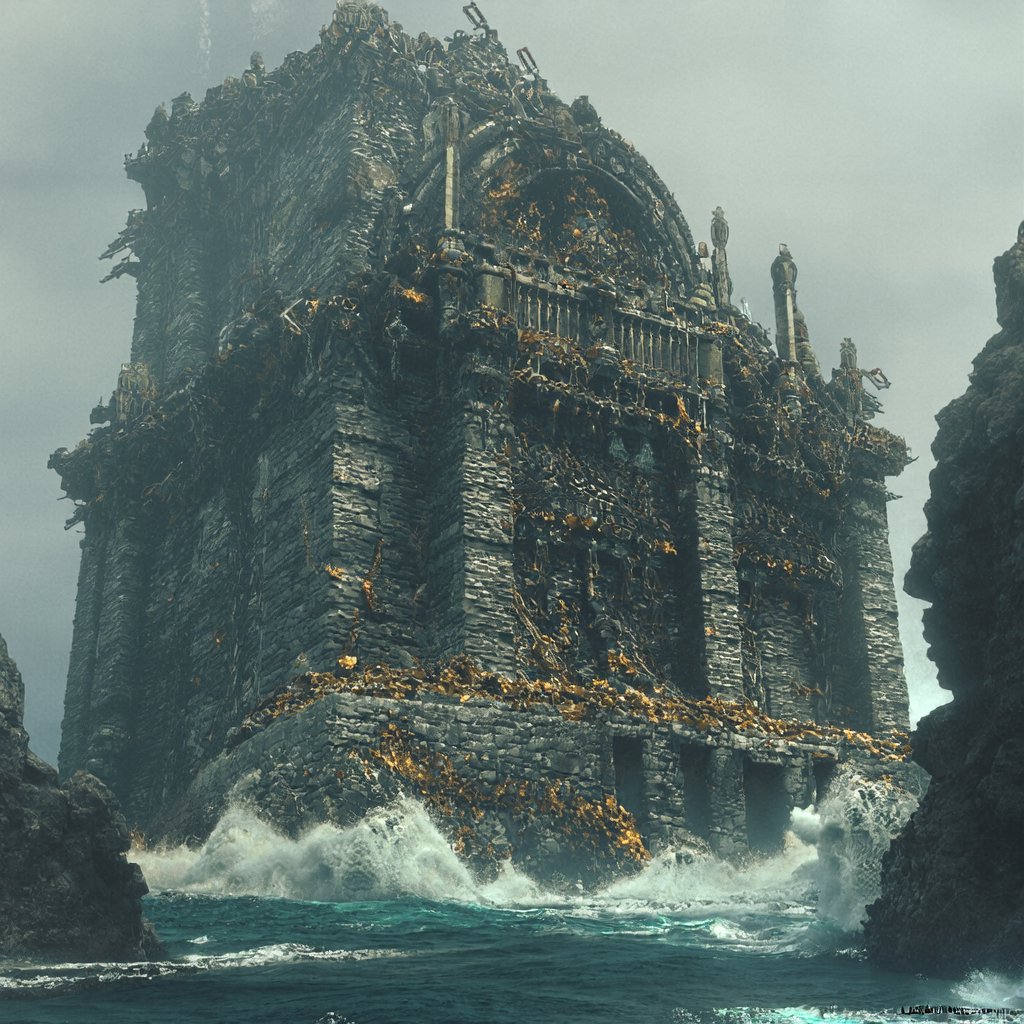 深海宫殿的沉浮 - AI音乐作品封面