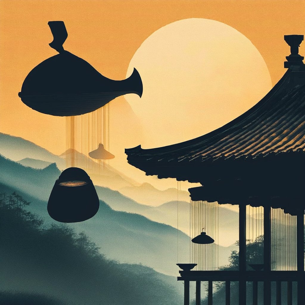 古刹箫琴涤尘心 - AI音乐作品封面