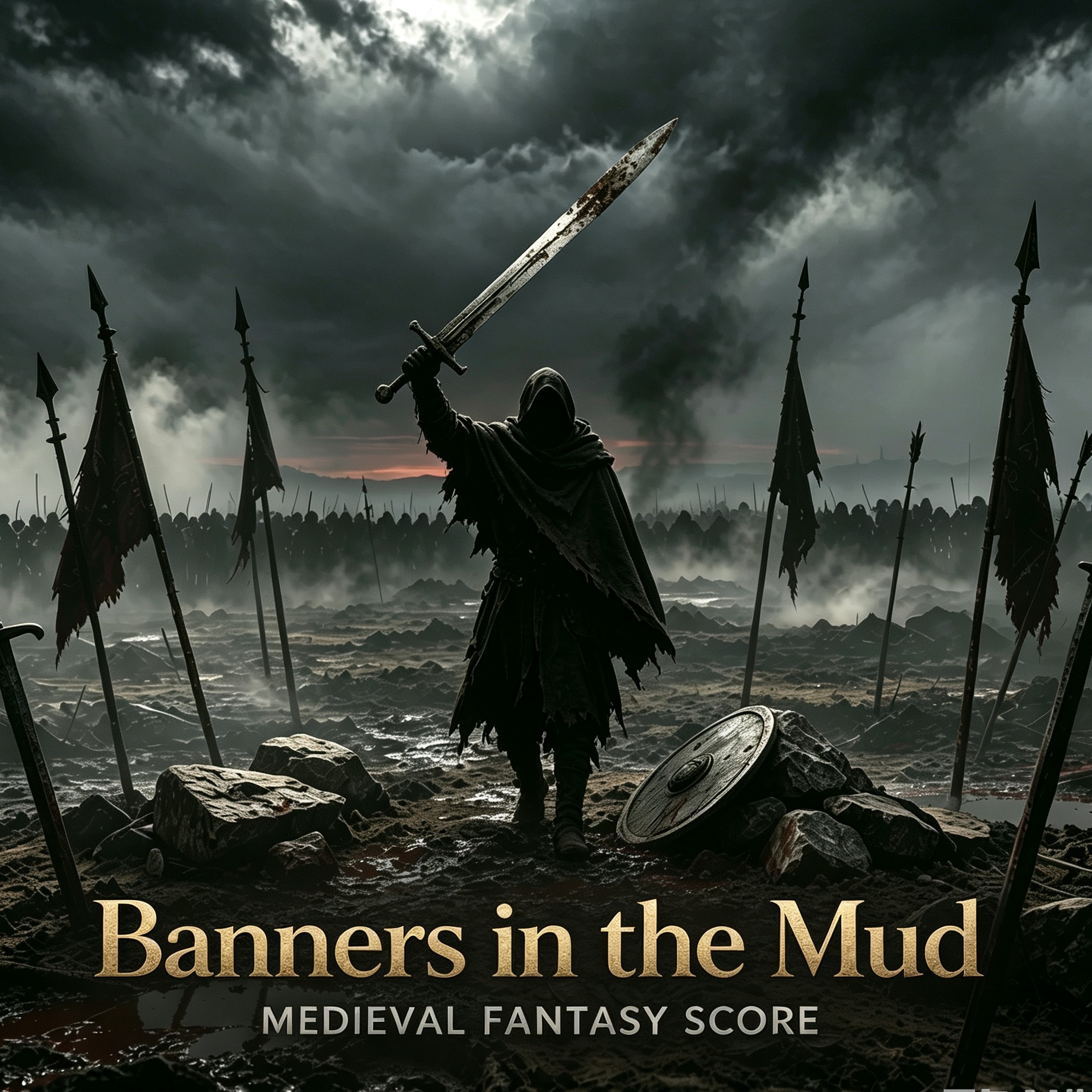 Banners in the Mud - AI音乐作品封面