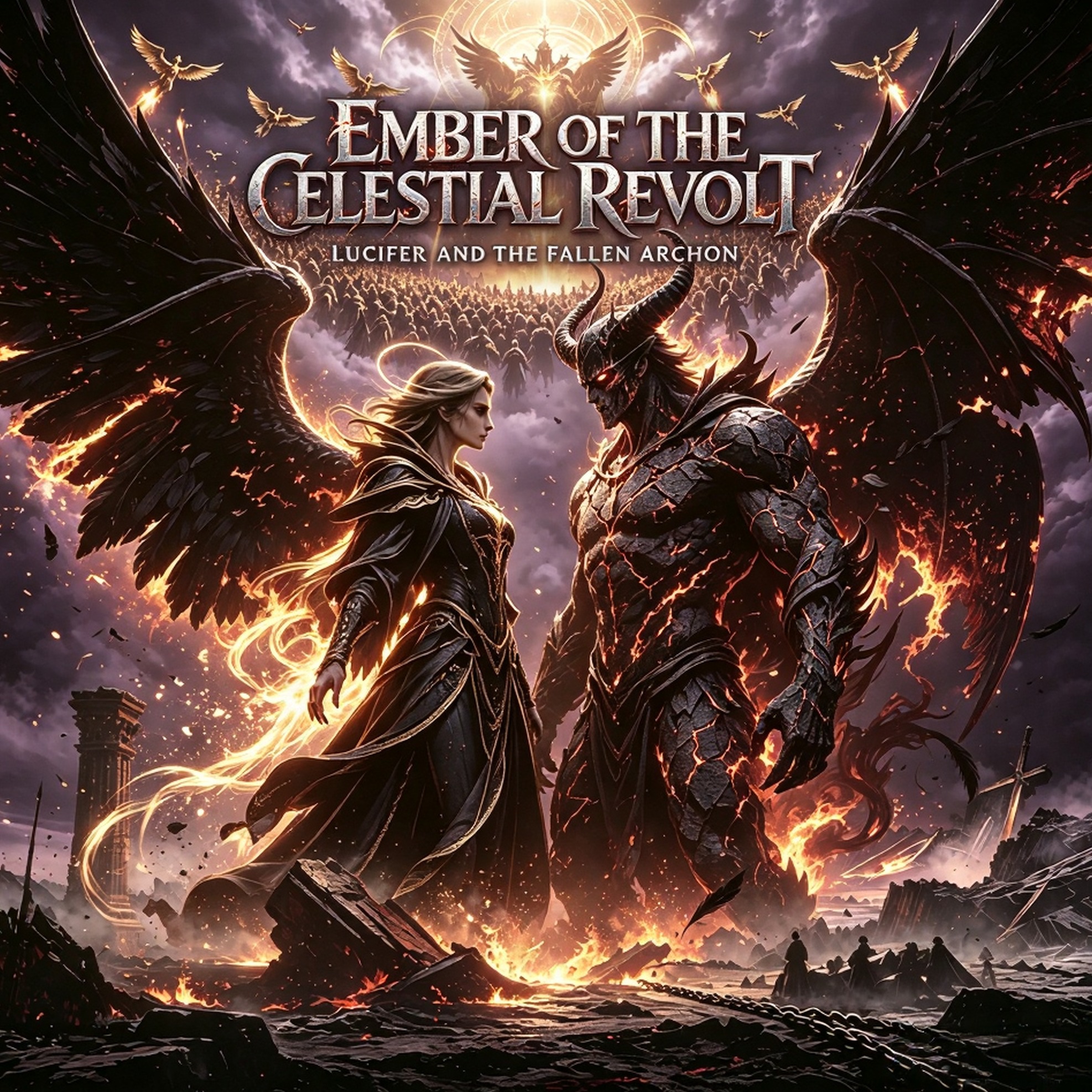 EMBER OF THE CELESTIAL REVOLT - AI音乐作品封面