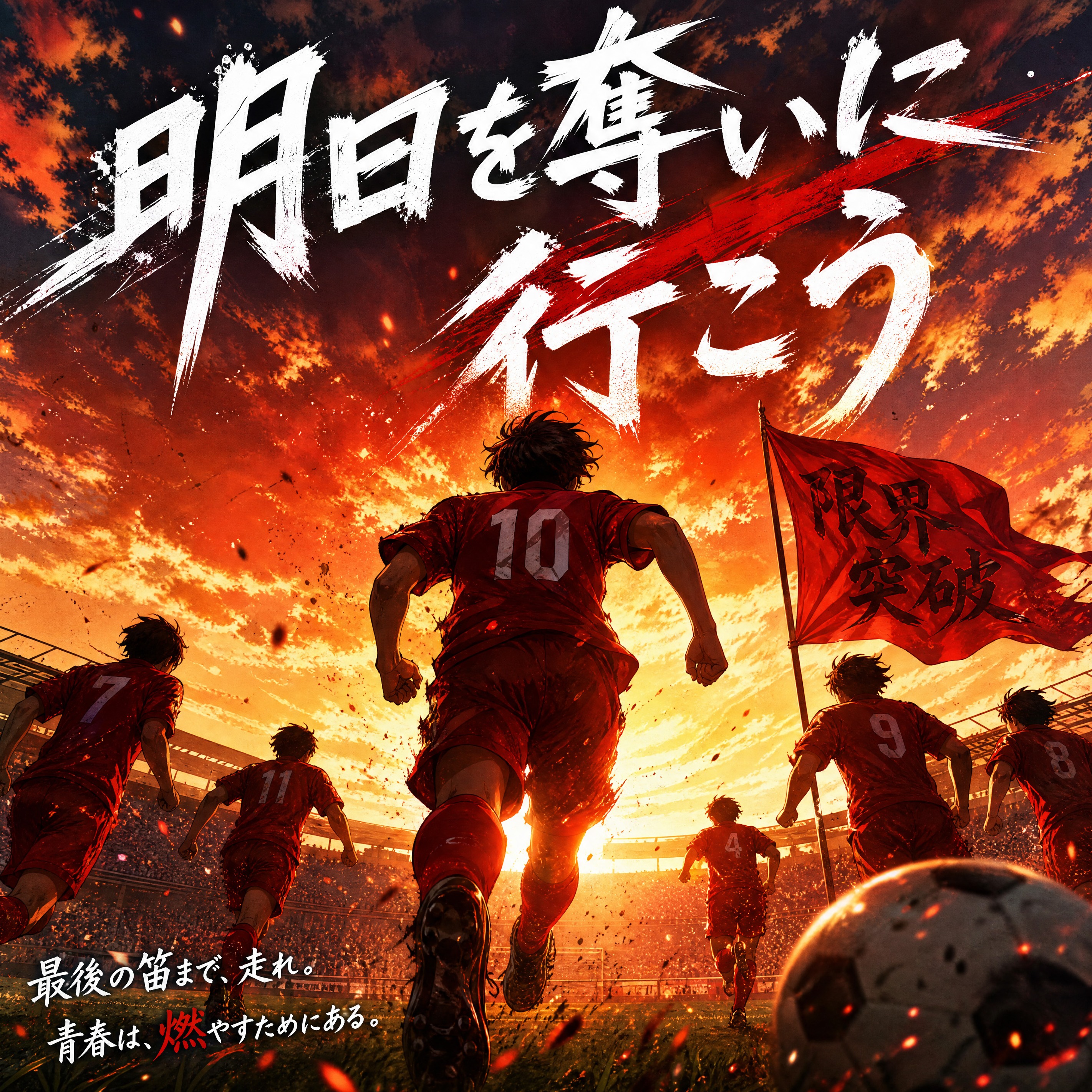 赤いユニフォーム - AI音乐作品封面